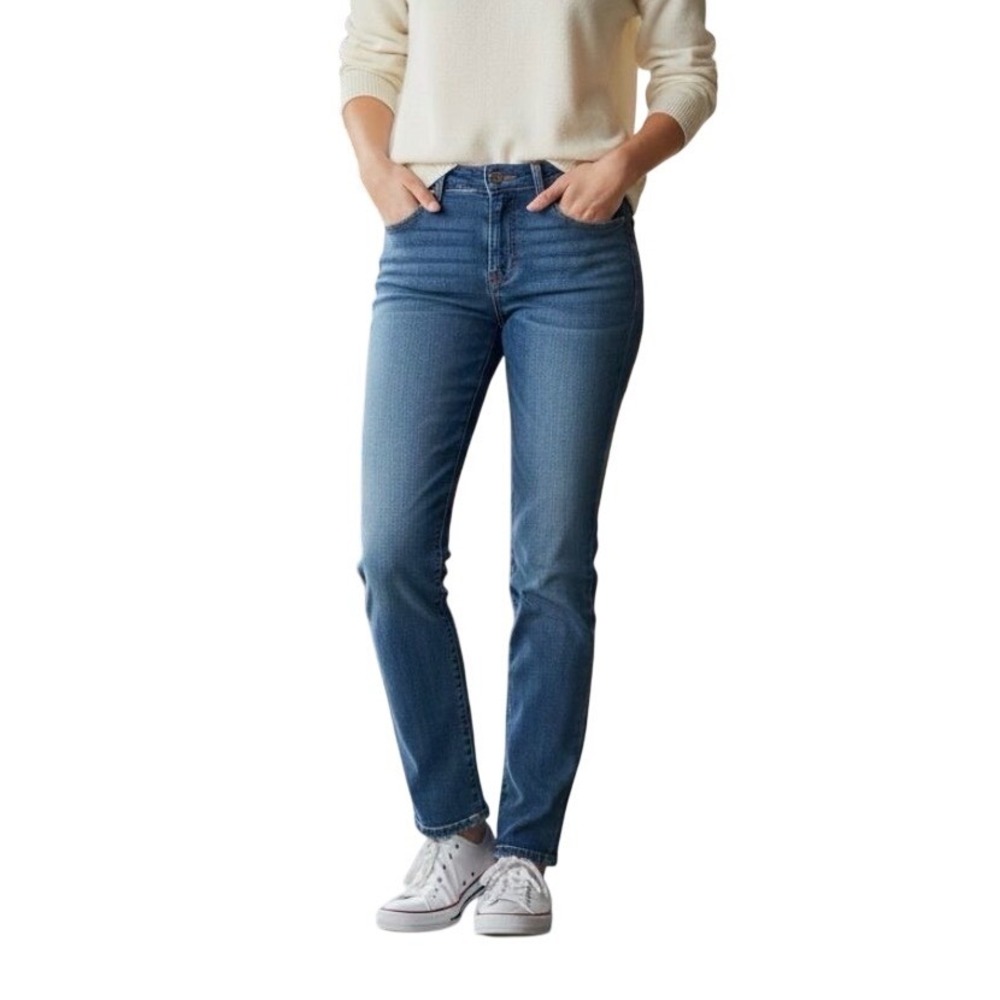Lauren Ralph Lauren Womens Jeans Size 8 Medium Wash Straight Leg Denim